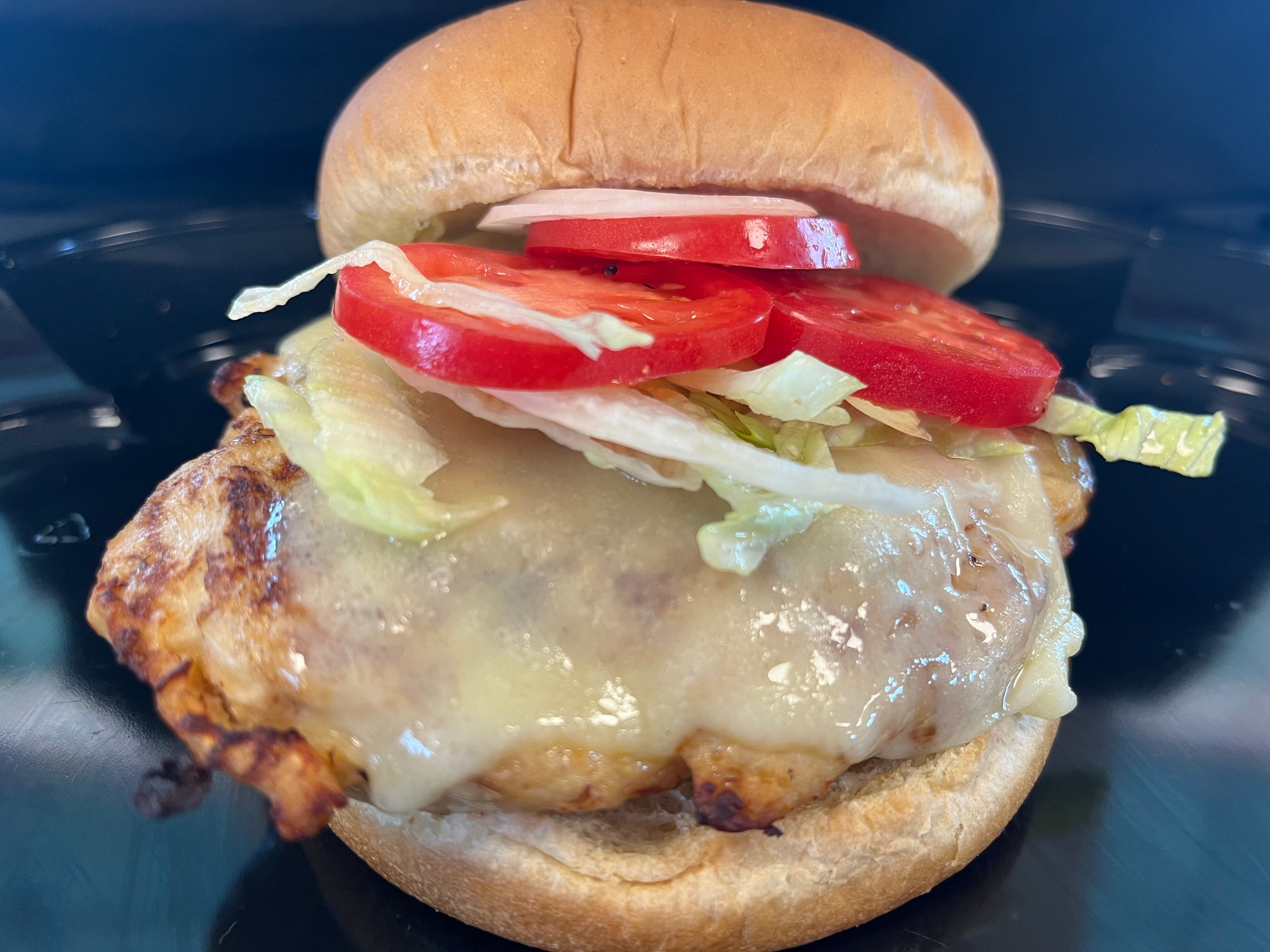 Signature burger at the Ridgeview Pub